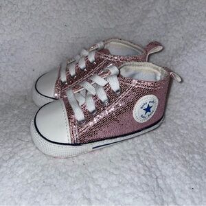 Boutique Pink Sequin Baby Shoes